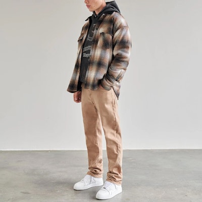 REPRESENT Jaket Fleece Kotak dengan Lapik Shearling dan Poket Berkembar M06050-04 Shop REPRESENT Jaket Fleece Kotak dengan Lapik Shearling dan Poket Berkembar M06050-04