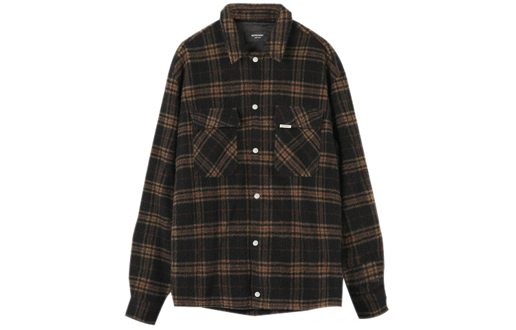 Represent Plaid Wool Jacket Black M06038-16