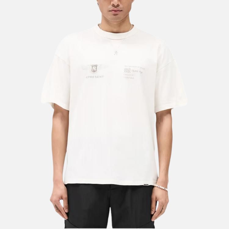 Purchase REPRESENT Printed Loose Fit Crewneck Short Sleeve Letter Graphic T-Shirt Mens MLM41053-72