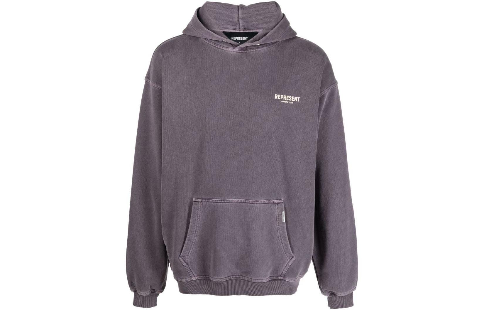Represent Purple Hoodie with Letter Print Style MH4004326-326