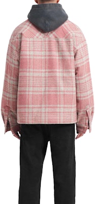 REPRESENT Jaket Lelaki Slim Fit Flanel Checkered Pink Berbutang Quilted. MLM230-470 Cheap REPRESENT Jaket Lelaki Slim Fit Flanel Checkered Pink Berbutang Quilted. MLM230-470