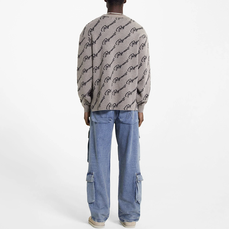 Lookbook REPRESENT R3 工裝牛仔褲 男士藍色拉鍊造型丹寧褲 MLM601-60