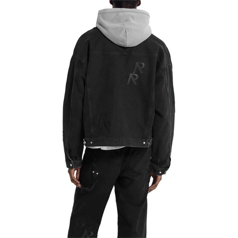 Purchase REPRESENT R4 イニシャル ブラック デニム ジャケット レタープリント メンズ 長袖 MJ6004-171