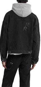 REPRESENT R4 イニシャル ブラック デニム ジャケット レタープリント メンズ 長袖 MJ6004-171 Purchase REPRESENT R4 イニシャル ブラック デニム ジャケット レタープリント メンズ 長袖 MJ6004-171