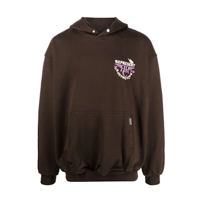 Represent Racing Club Brown Logo Hoodie - Casual Fall Fashion M04191-04