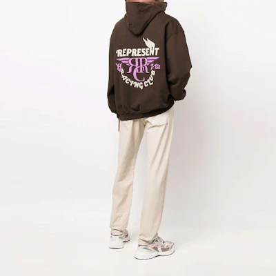 Represent Racing Club 棕色標誌連帽衫 - 休閒秋季時尚 M04191-04 Lookbook Represent Racing Club 棕色標誌連帽衫 - 休閒秋季時尚 M04191-04