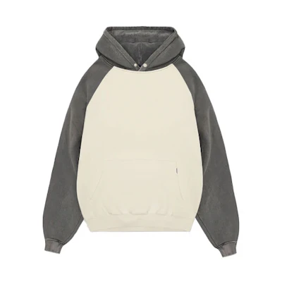 Represent S21 Two-Tone Raglan Long Sleeve Hoodie Retro White M04125-02