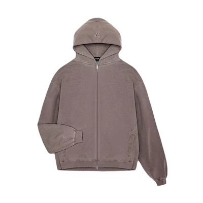 Represent Solid Color Zip Hoodie Men’s "Foggy Road" Edition INM402-292