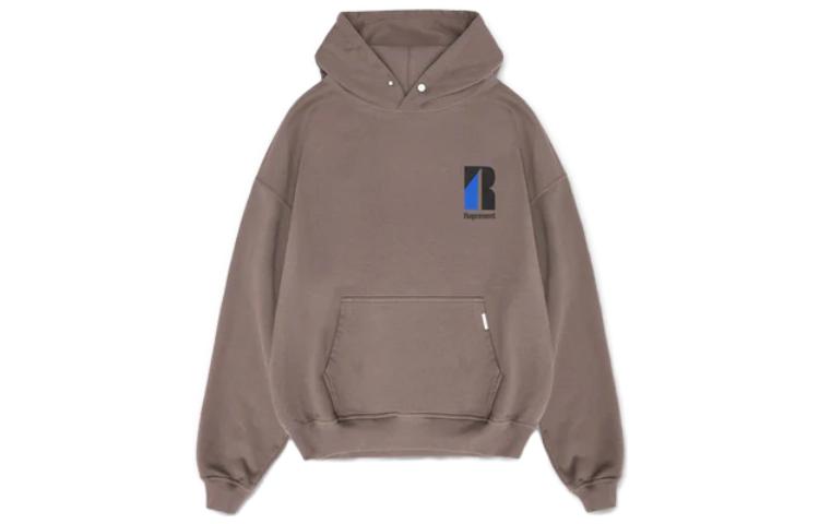 Represent Solid Logo Hoodie Khaki Color M04278-323