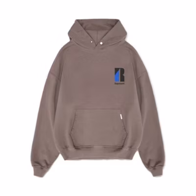 Represent Solid Logo Hoodie Khaki Color M04278-323