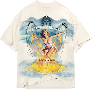 REPRESENT Spirit Reaper宽松复古白色T恤 M05055-02 Buy REPRESENT Spirit Reaper宽松复古白色T恤 M05055-02