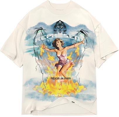 REPRESENT Spirit Reaper宽松复古白色T恤 M05055-02 Buy REPRESENT Spirit Reaper宽松复古白色T恤 M05055-02