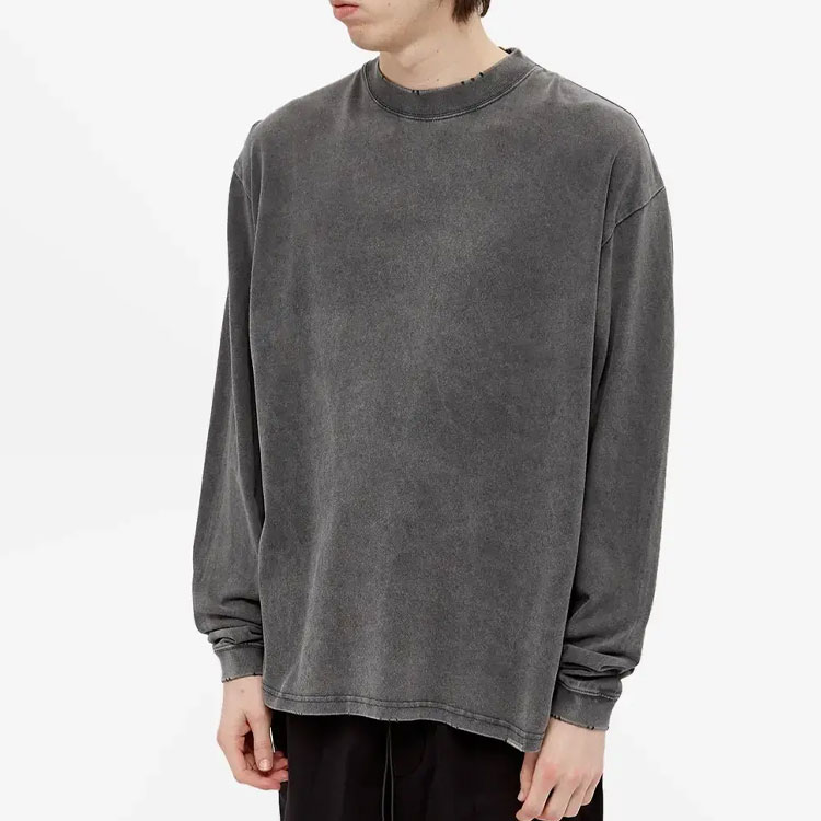 Lookbook REPRESENT SS21 Sudadera Manga Larga Básica Gris Lavado. M05129-20