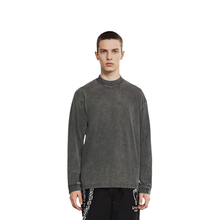 Details for REPRESENT SS21 Sudadera Manga Larga Básica Gris Lavado. M05129-20