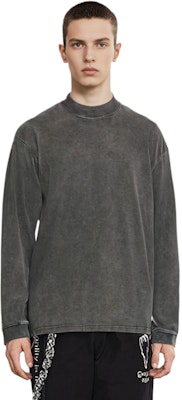 REPRESENT SS21 Basic Long-Sleeve Sweatshirt Washed Gray. M05129-20 Details for REPRESENT SS21 Basic Long-Sleeve Sweatshirt Washed Gray. M05129-20