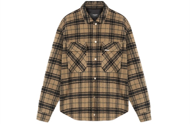 REPRESENT SS21 Brown Plaid Long Sleeve Shirt Brown M06056-65 Order REPRESENT SS21 Brown Plaid Long Sleeve Shirt Brown M06056-65
