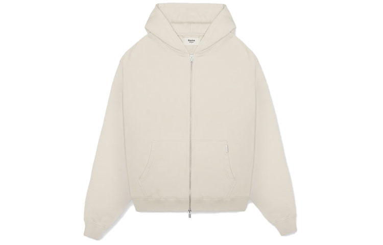 Represent SS21 Double Zipper Washed Hoodie Jacket White M04105-02