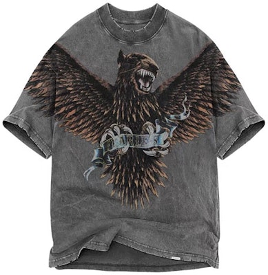 REPRESENT SS21 Eagle Vintage Washed Tee - Dark Gray M05085-20 Order REPRESENT SS21 Eagle Vintage Washed Tee - Dark Gray M05085-20