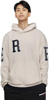 REPRESENT SS21 Flocked Logo Hoodie Lengan Panjang Putih Kering. M04118-02 Details for REPRESENT SS21 Flocked Logo Hoodie Lengan Panjang Putih Kering. M04118-02