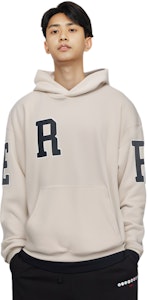 REPRESENT SS21 フロックロゴ パーカー 長袖 オフホワイト. M04118-02 Details for REPRESENT SS21 フロックロゴ パーカー 長袖 オフホワイト. M04118-02