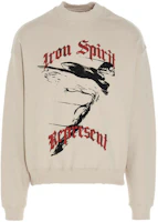 Represent SS21 Iron Spirit Graphic Print Sweatshirt Men Beige M04097-02 Represent SS21 Iron Spirit Graphic Print Sweatshirt Men Beige M04097-02