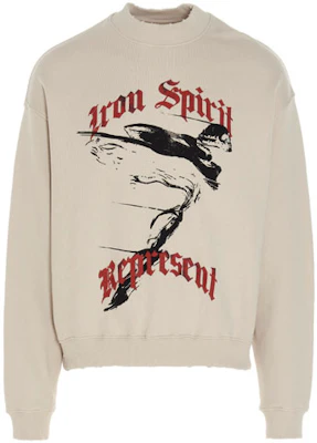 Represent SS21 Iron Spirit Graphic Print Sweatshirt Men Beige M04097-02 Buy Represent SS21 Iron Spirit Graphic Print Sweatshirt Men Beige M04097-02