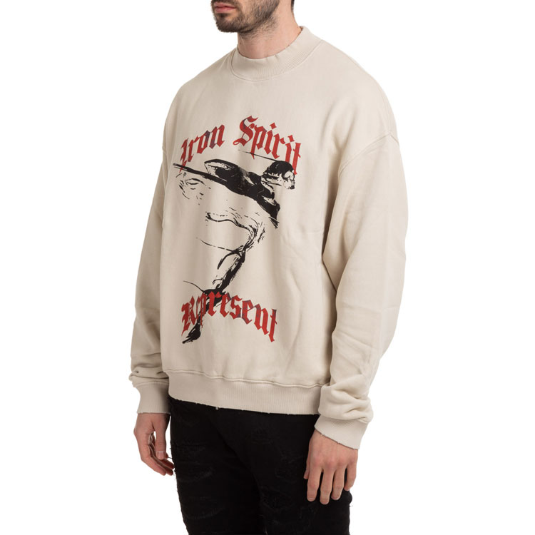 Details for Represent SS21 Iron Spirit Graphic Print Sweatshirt Men Beige M04097-02