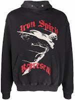 REPRESENT SS21 Letter Print Black Hoodie Long Sleeve Pullover. m04116-03 REPRESENT SS21 Letter Print Black Hoodie Long Sleeve Pullover. m04116-03