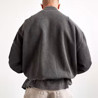 Shop REPRESENT SS21 復古黑色Logo寬鬆版外套 M04081-03