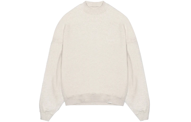 Represent SS21 Oversized Cotton Crewneck Long Sleeve Sweatshirt White M04106-94