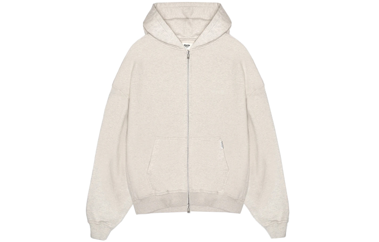 Represent SS21 Oversized Plain Zip-Up Jacket - Cream Color M04105-94