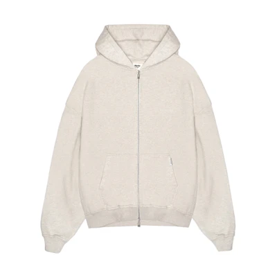Represent SS21 Oversized Plain Zip-Up Jacket - Cream Color M04105-94