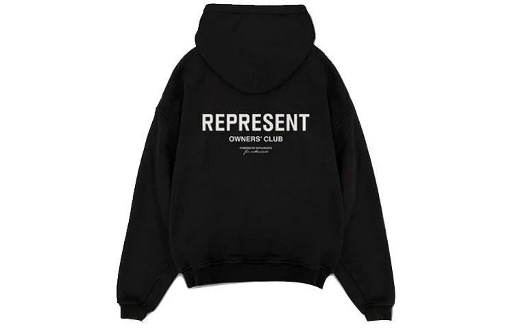 Lookbook Represent SS21 Owners Club 字母Logo連帽長袖上衣 黑色 M04153-01