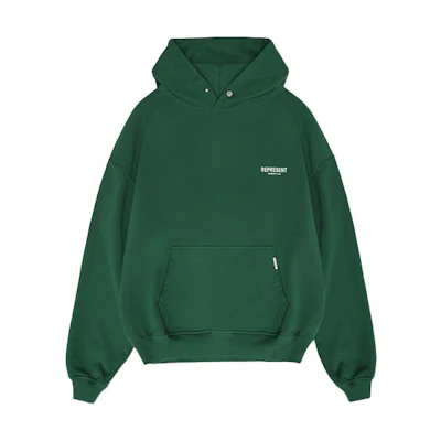 Represent SS21 Owners Club Logo Green Hoodie M04153-62