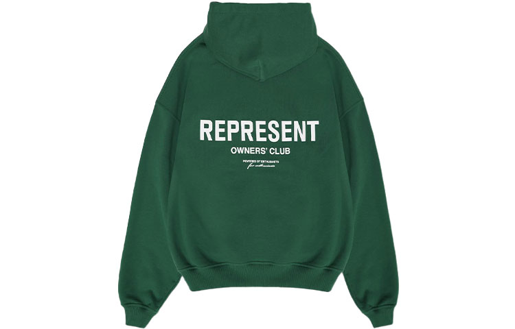 Lookbook Represent SS21 Owners Club Logo Green Hoodie M04153-62