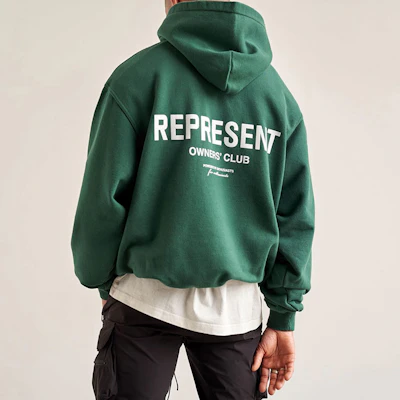 Represent SS21 Owners Club Logo Green Hoodie M04153-62 Purchase Represent SS21 Owners Club Logo Green Hoodie M04153-62
