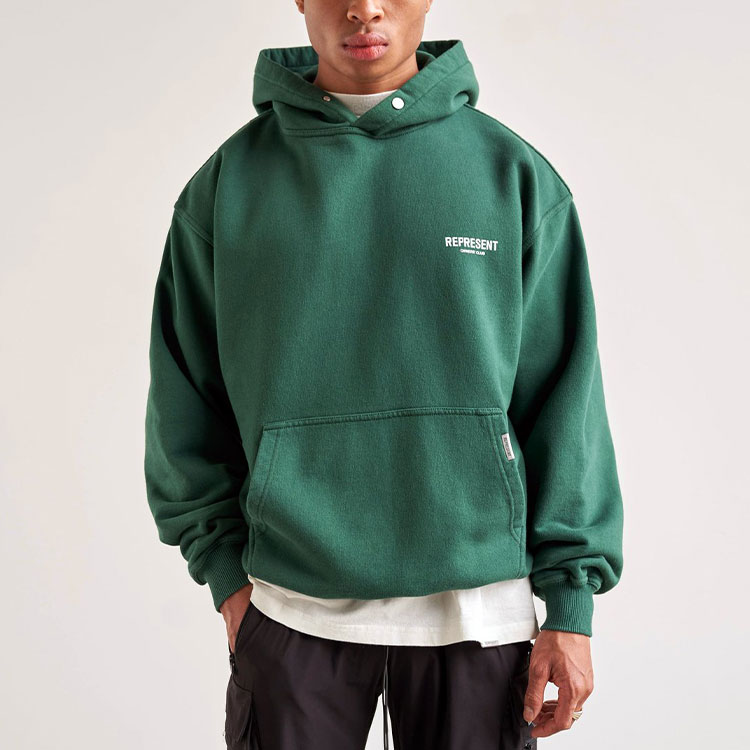 Details for Represent SS21 Owners Club Logo Green Hoodie M04153-62