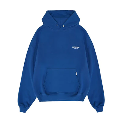 REPRESENT SS21 OwnersClub Logo Hoodie Blue Long Sleeve. M04153-109