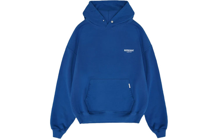 Order REPRESENT SS21 OwnersClub Logo Hoodie Blue Long Sleeve. M04153-109