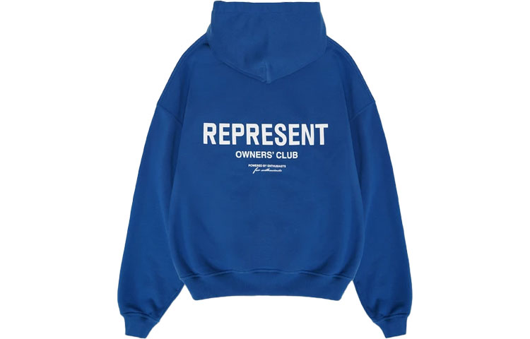 Lookbook REPRESENT SS21 OwnersClub Logo Hoodie Blue Long Sleeve. M04153-109