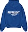 Lookbook REPRESENT SS21 OwnersClub Logo Hoodie Blue Long Sleeve. M04153-109