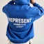Purchase REPRESENT SS21 OwnersClub Logo Hoodie Blue Long Sleeve. M04153-109