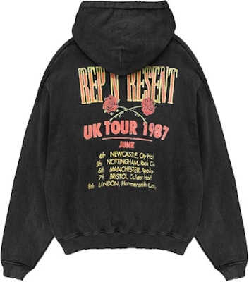 REPRESENT SS21 Rose Skull Graphic Drawstring Hoodie Black . M04110-03 Lookbook REPRESENT SS21 Rose Skull Graphic Drawstring Hoodie Black . M04110-03