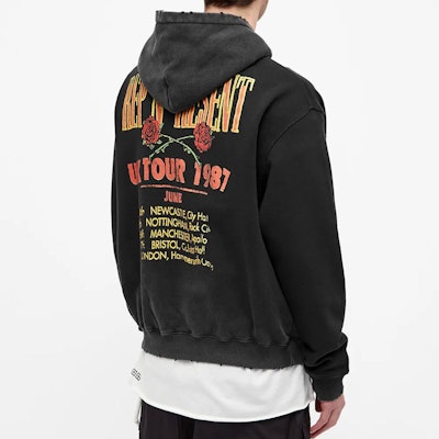 REPRESENT SS21 Rose Skull Graphic Drawstring Hoodie Black . M04110-03 Purchase REPRESENT SS21 Rose Skull Graphic Drawstring Hoodie Black . M04110-03