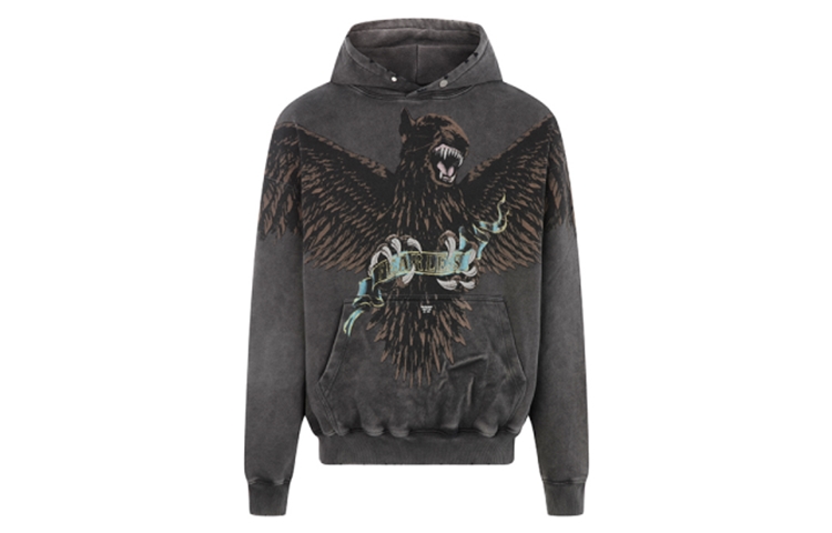 Represent SS21 Vintage Graphic Hoodie Dark Gray - Spring Summer Collection M04098-20