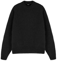 REPRESENT SS22 Black Crewneck Pullover Knit Sweater M02069-01 REPRESENT SS22 Black Crewneck Pullover Knit Sweater M02069-01