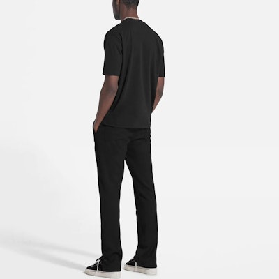 REPRESENT SS22 Black Straight-Fit Split-Hem Casual Pants. M08143-01 Details for REPRESENT SS22 Black Straight-Fit Split-Hem Casual Pants. M08143-01