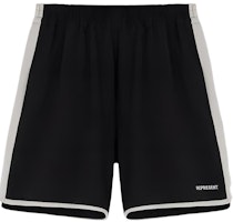 REPRESENT SS22 Relaxed Fit Black Contrast Trim Elastic Waist Shorts M09033-01 REPRESENT SS22 Relaxed Fit Black Contrast Trim Elastic Waist Shorts M09033-01
