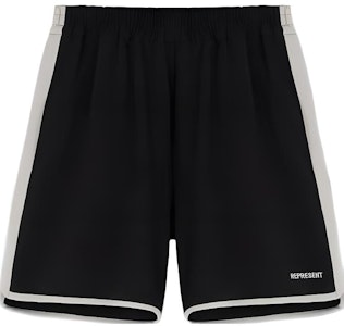 REPRESENT SS22 宽松版黑色对比边弹力腰短裤 M09033-01 Order REPRESENT SS22 宽松版黑色对比边弹力腰短裤 M09033-01