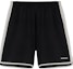 Order REPRESENT SS22 Relaxed Fit Black Contrast Trim Elastic Waist Shorts M09033-01